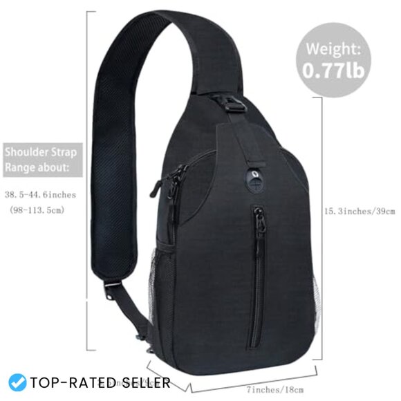 Adjustable Strap Sling Backpack Daypack Travel Hiking Chest Bag Multiple main image 5